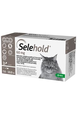 Selehold pro kočky 60mg 7,6-10kg 3x1,0ml PRODEJ POUZE V ORDINACI