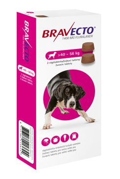 Bravecto TBL XL 1400mg 1x2tbl  (pes 40-56kg) PRODEJ POUZE V ORDINACI