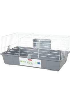 Klec morče PRIMO 80cm bílá/šedá s výbavou Zolux