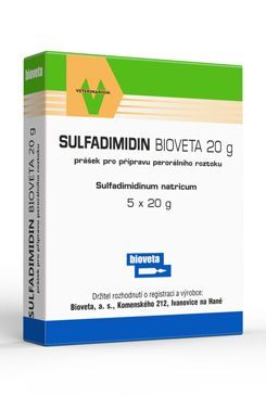 Sulfadimidin Bioveta plv sol 5x20g