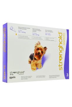 Stronghold 12% 0,25ml 3 tuby pro trpasličí psy PRODEJ POUZE V ORDINACI