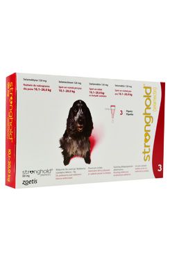 Stronghold 12% 1,0 ml 3 tuby pro střední psy PRODEJ POUZE V ORDINACI