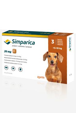 Simparica 3x20mg malí psi 5-10kg PRODEJ POUZE V ORDINACI