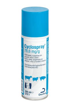 Cyclospray 78,6mg/g kožní sprej suspenze 270ml