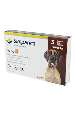 Simparica 3x120mg obří psi 40-60kg PRODEJ POUZE V ORDINACI