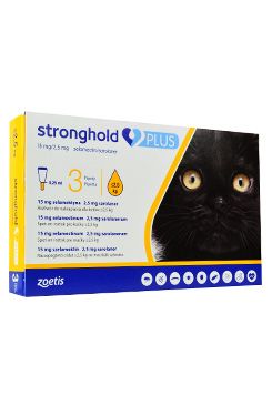 Stronghold plus 0,25 ml 3 tuby pro kočky do 2,5 kg PRODEJ POUZE V ORDINACI