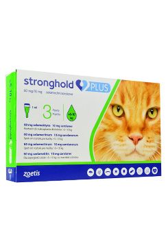 Stronghold plus 1 ml 3 tuby pro velké kočky 5-10 kg PRODEJ POUZE V ORDINACI