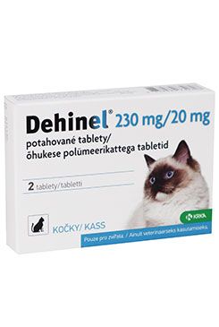 Dehinel pro kočky, 230+20mg 1x2tbl