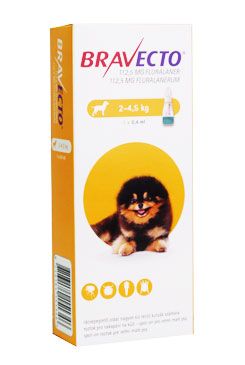 Bravecto Spot on Dog XS 112.5mg psi (2-4,5 kg) PRODEJ POUZE V ORDINACI